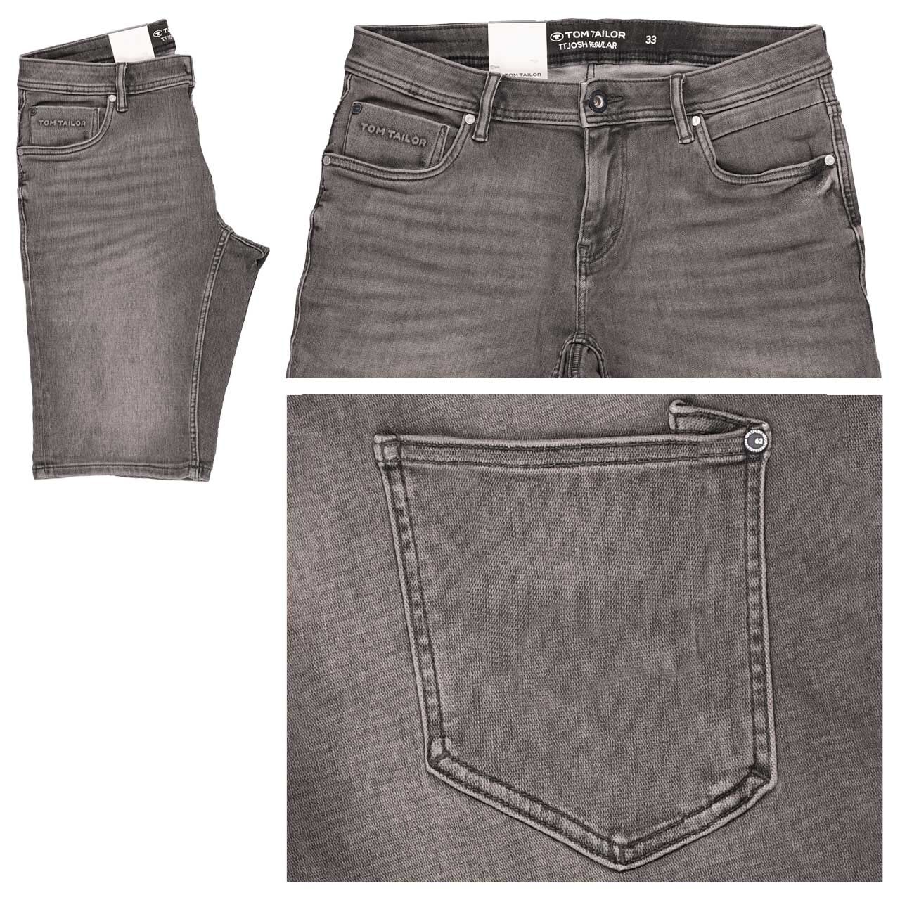 Tom Tailor Josh Jeans Bermuda used light stone grey denim Tom Tailor Josh Jeans Bermuda used light stone grey denim