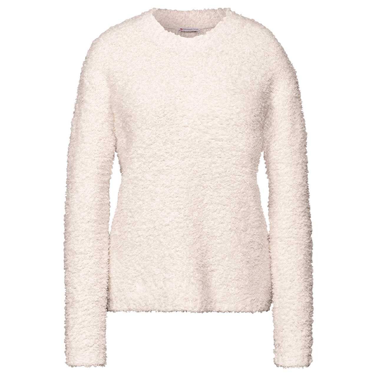 Street One Damen Pullover Fancy Round Neck soft beige