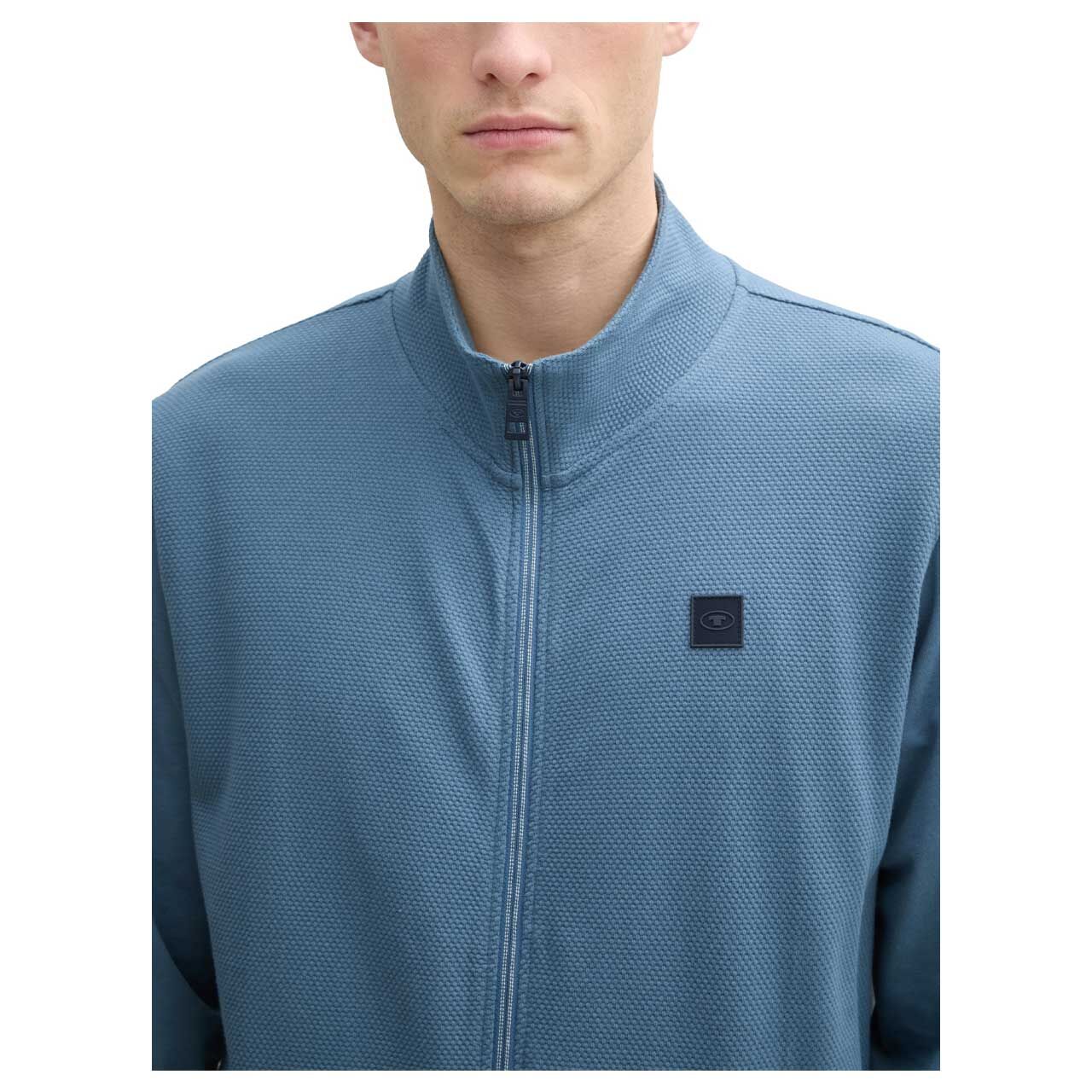 Tom Tailor Herren Strickjacke Structured Jacket mystical blue