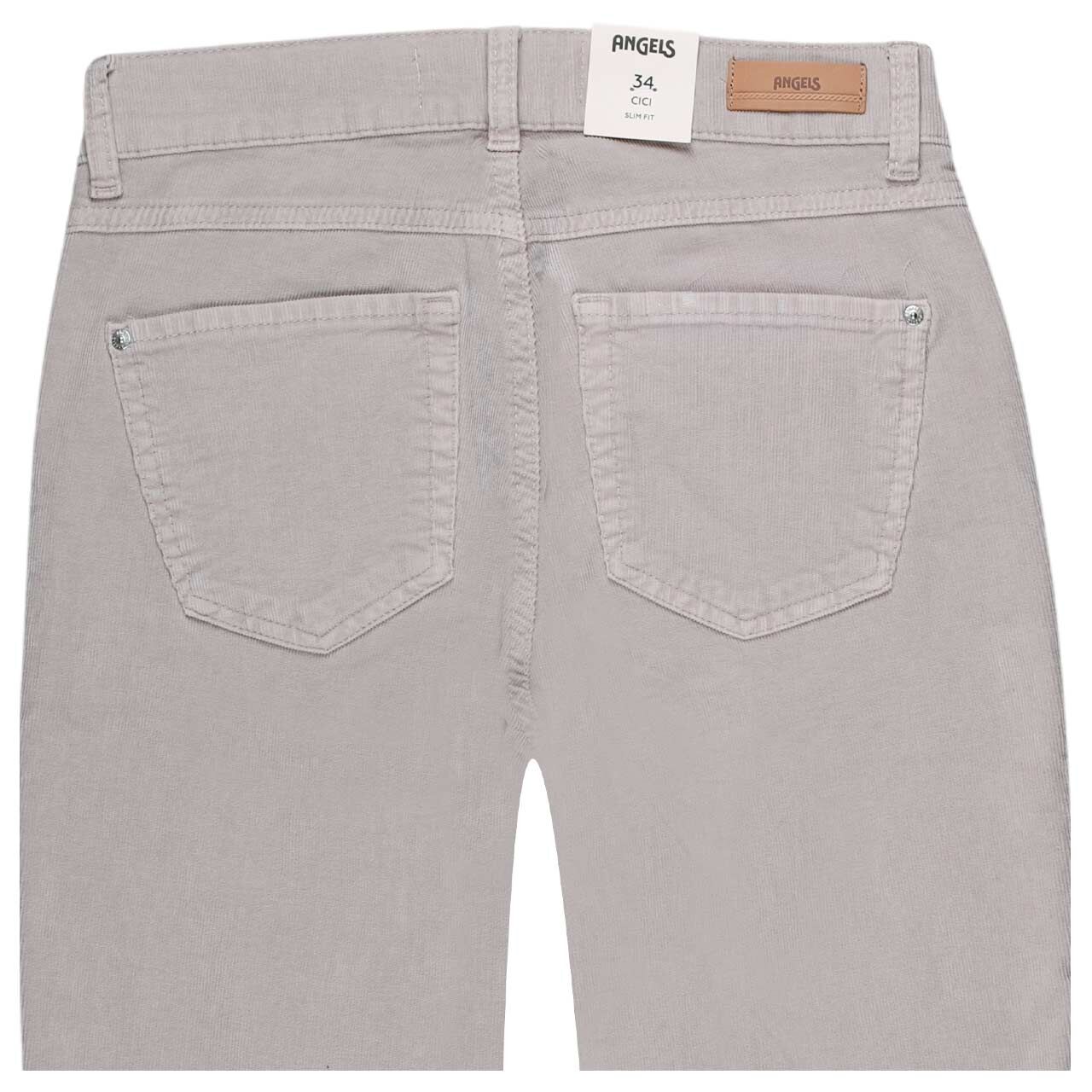 Stretch Damen Cordhose Cici von Angels in Greige, detaillierte Rückansicht