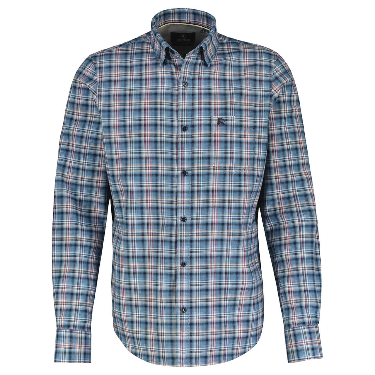 Lerros Herren Langarm Hemd frosted blue Lerros Herren Langarm Hemd frosted blue