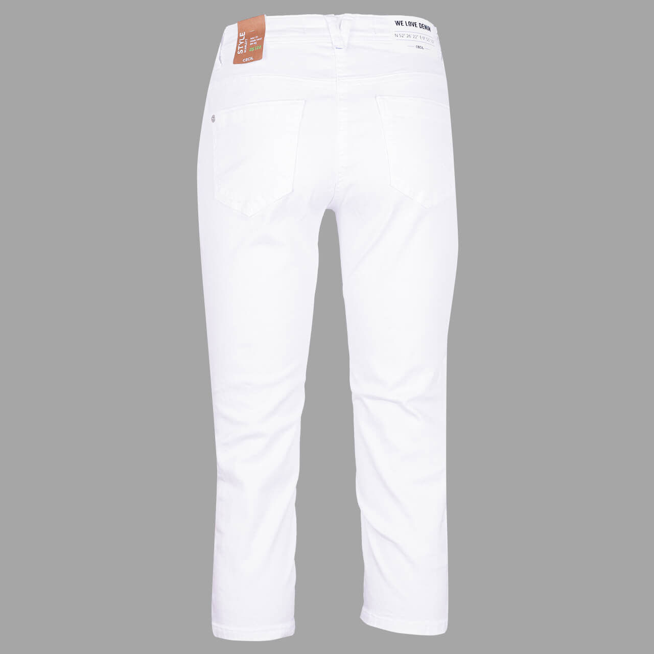 Cecil Scarlett Capri 3/4 Jeans white