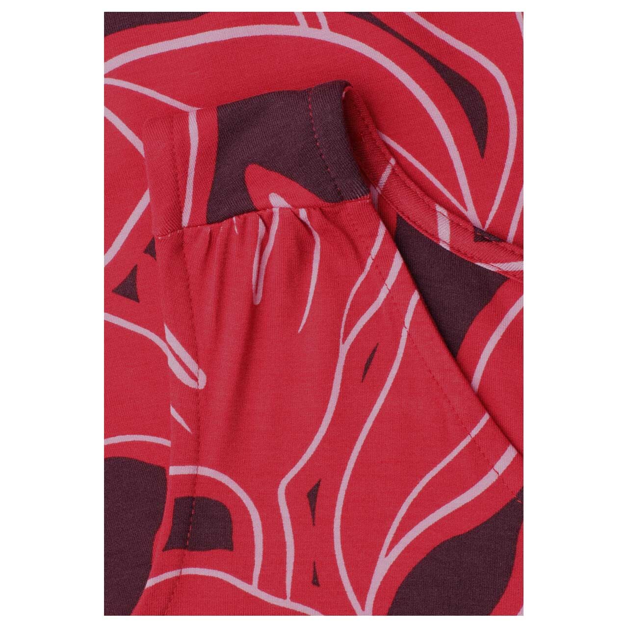 Street One Damen Top Jersey salsa red printed