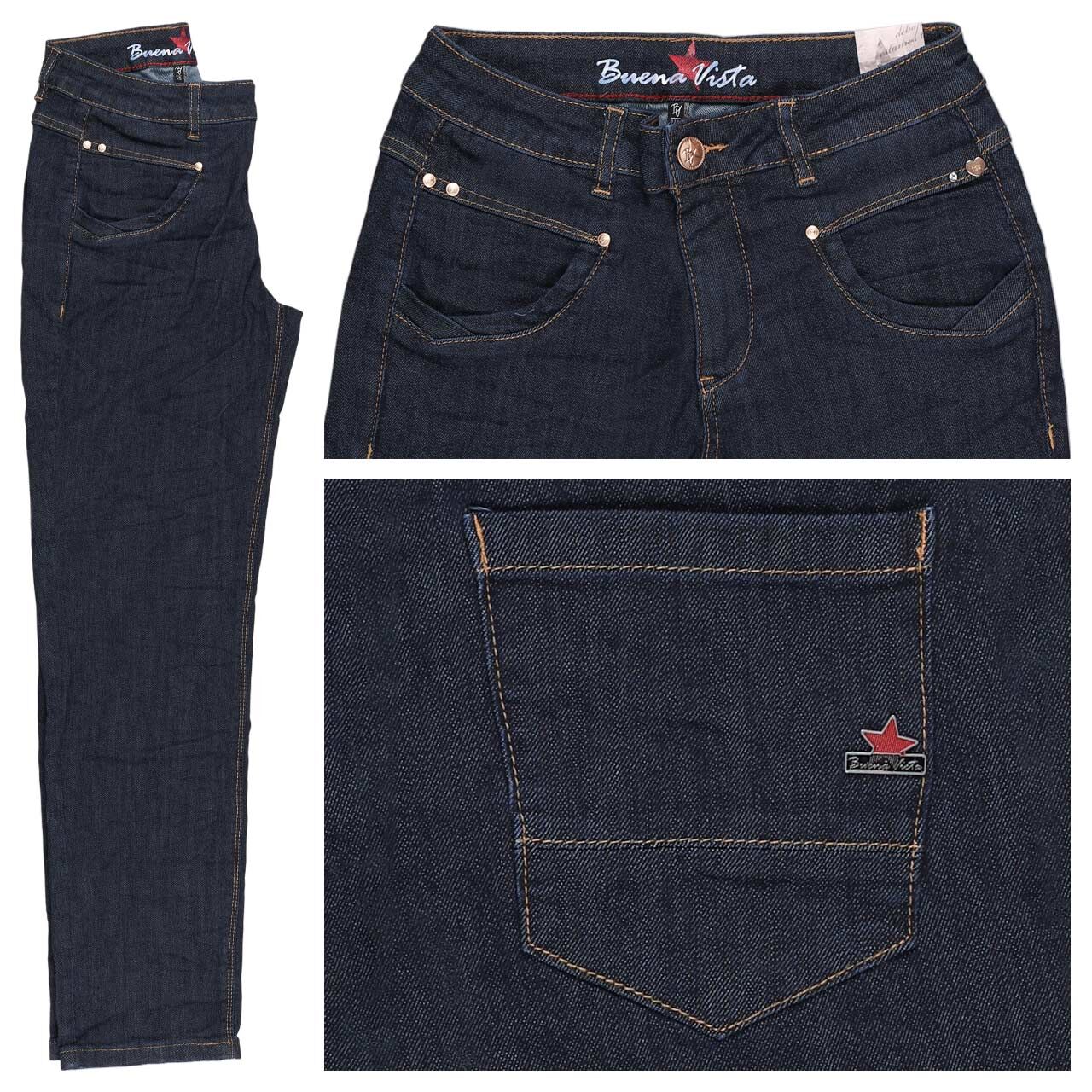 Buena Vista Anna C Straight Cropped Stretch Denim Ankle Jeans raw denim