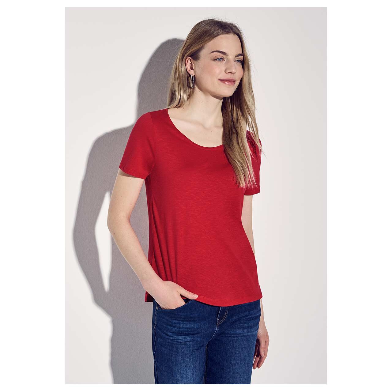 Street One Damen T-Shirt Gerda glory red