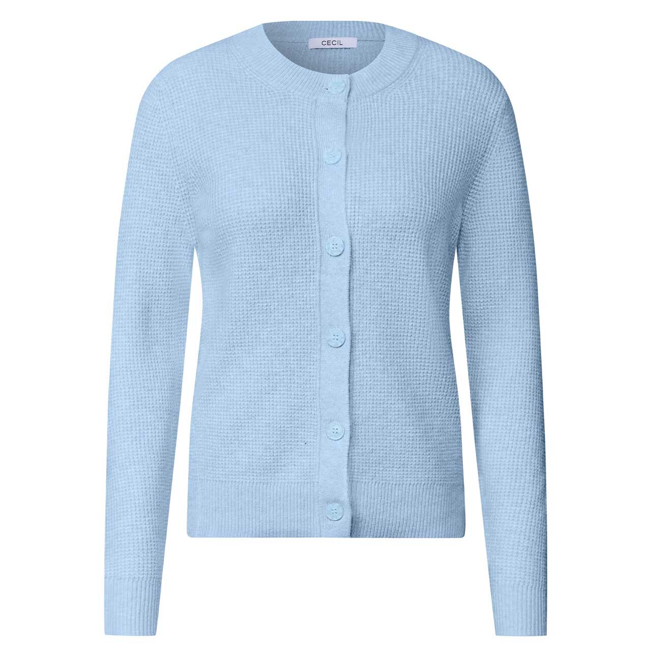Cecil Damen Strickjacke Structured Cosy Cardigan cosmopolitan blue melange
