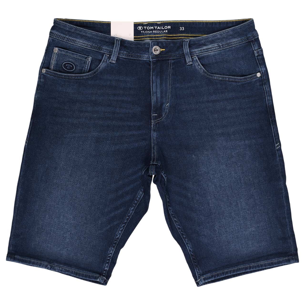 Herren Jeans Bermuda Josh von Tom Tailor in Blau angewaschen, Vorderansicht