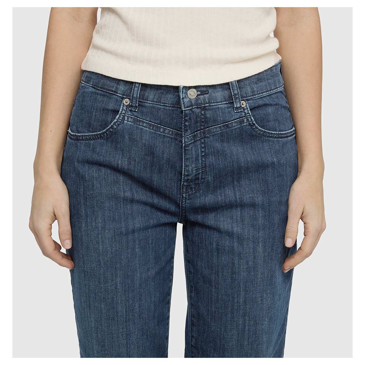 MAC Bobbie 7/8 Jeans vintage basic blue washed