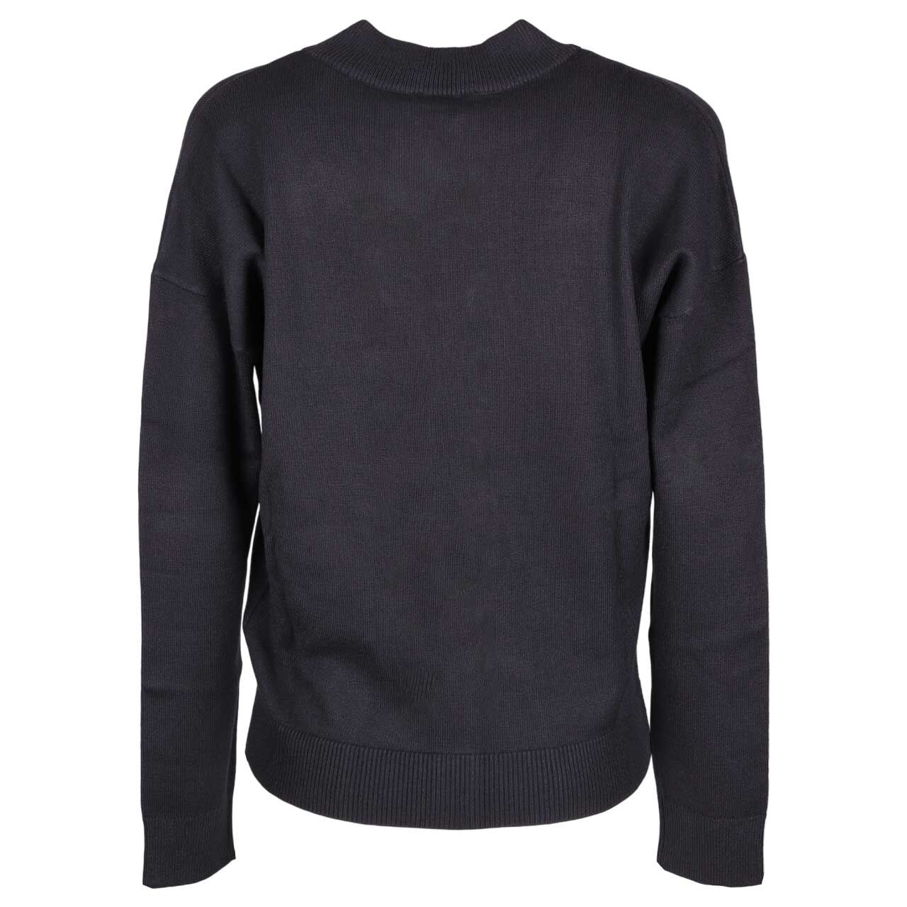 Damen Strickjacke Cosy College Cardigan von Cecil in Dunkelblau, Rückansicht