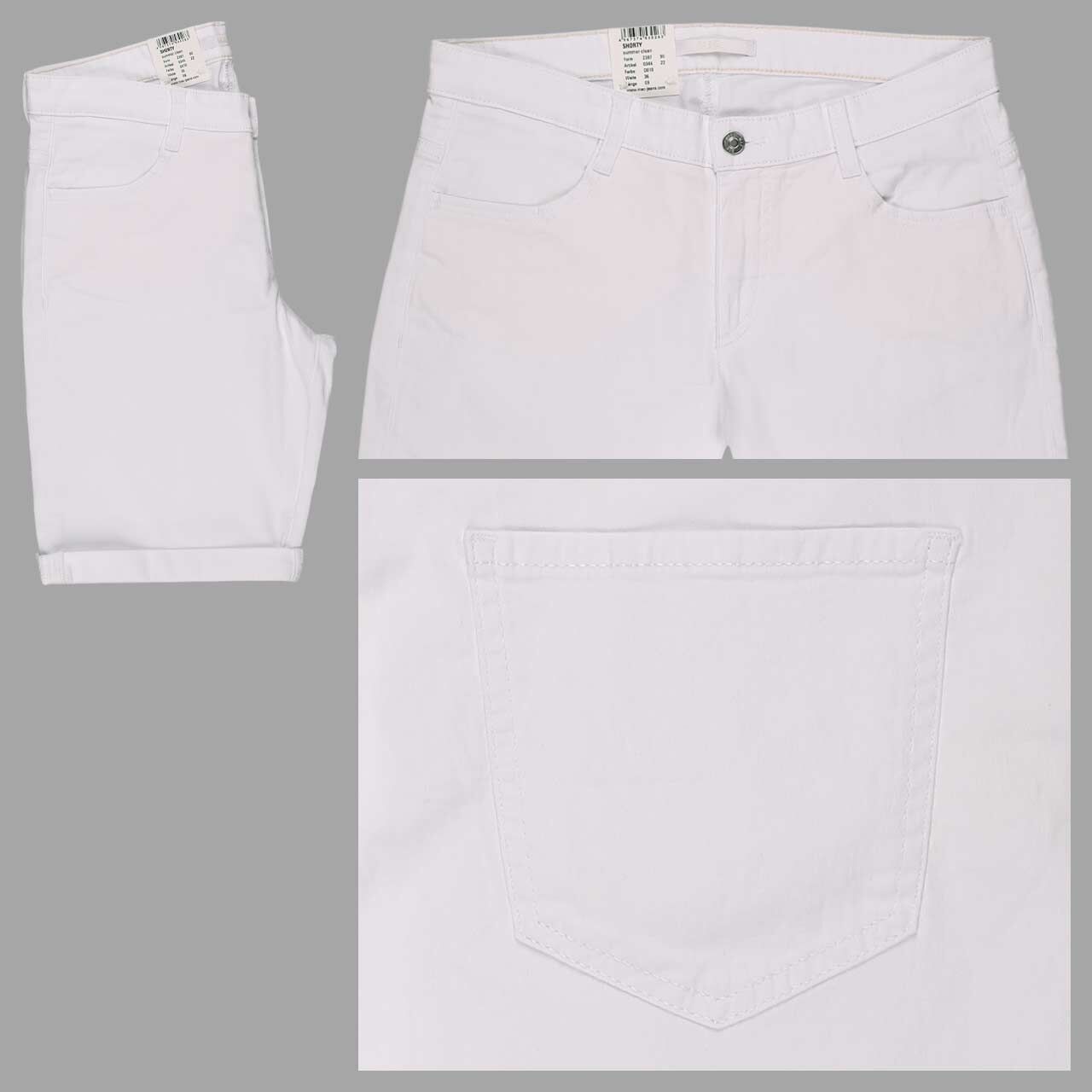 MAC Shorty Jeans white denim summer clean