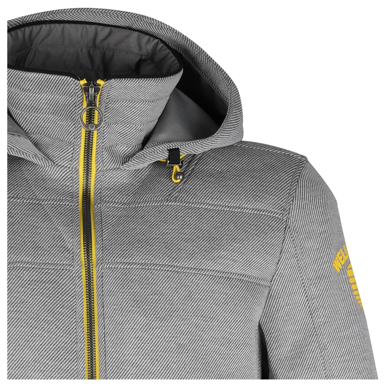 Herren Jacke Florida Men von Wellensteyn in Hellgrau meliert, Detailansicht vorne