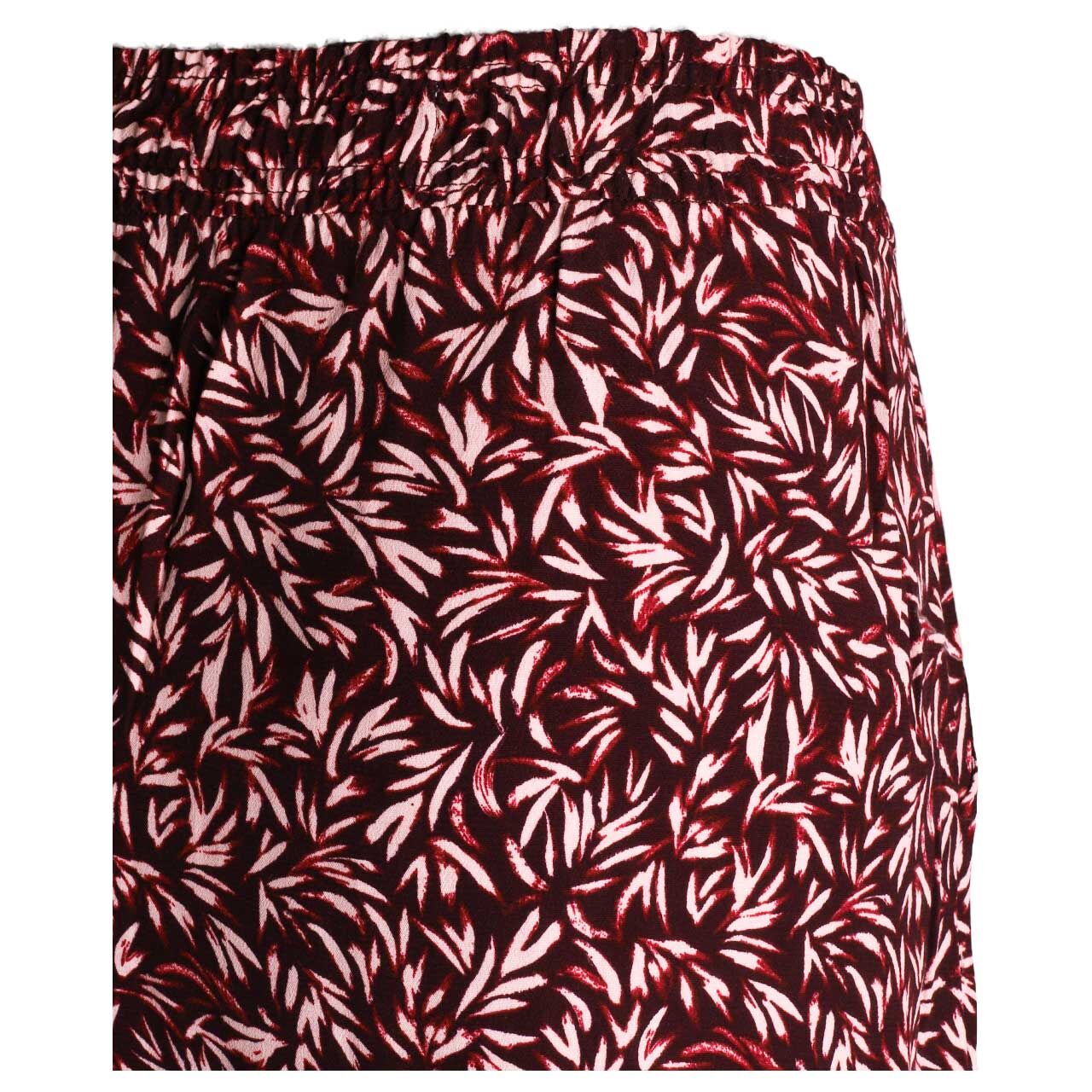 Damen Rock Chelsea Flatter Skirt von Cecil in Burgunderrot mit Print, Detailansicht hinten