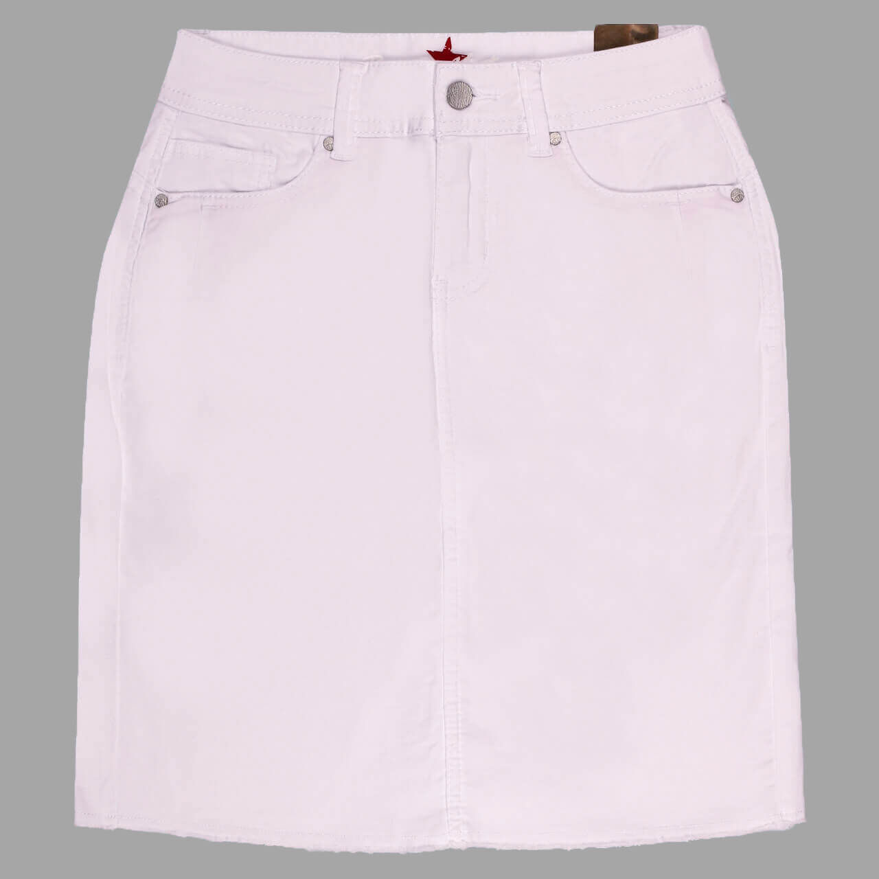 Buena Vista Malibu-Zip Skirt Stretch Twill Baumwollrock white