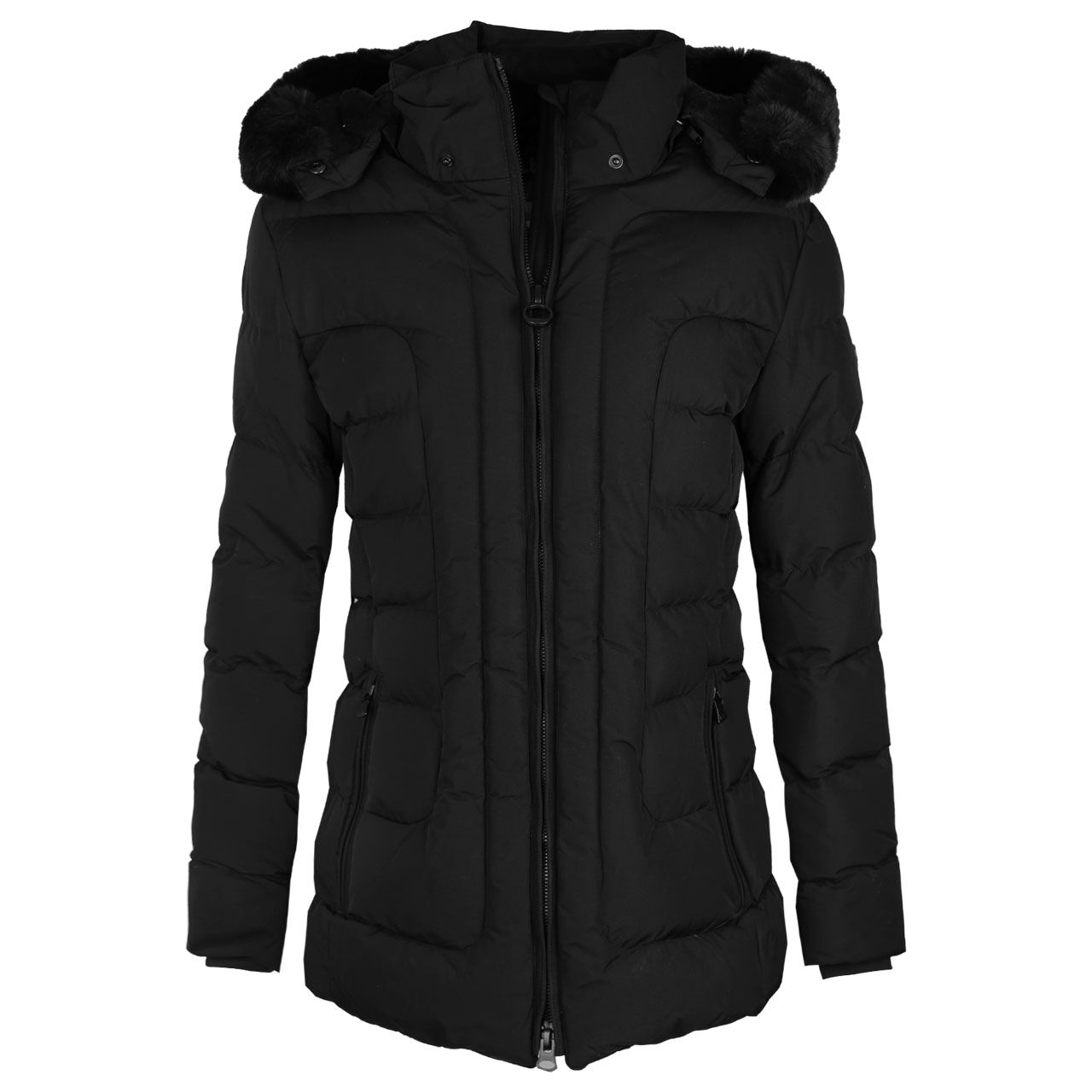 wellensteyn-jacke-belvedere-medium-black-vorne Damen Jacke Belvedere/Belvitesse Medium von Wellensteyn in Schwarz