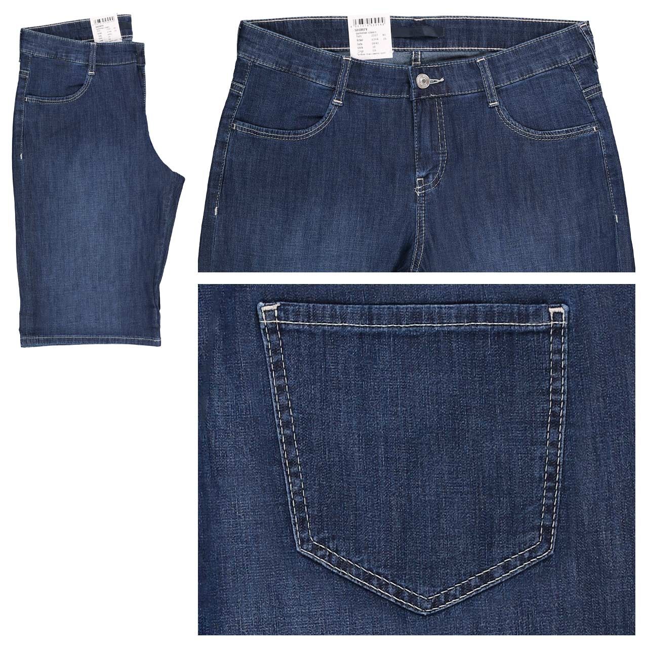 MAC Shorty Jeans dark blue basic used