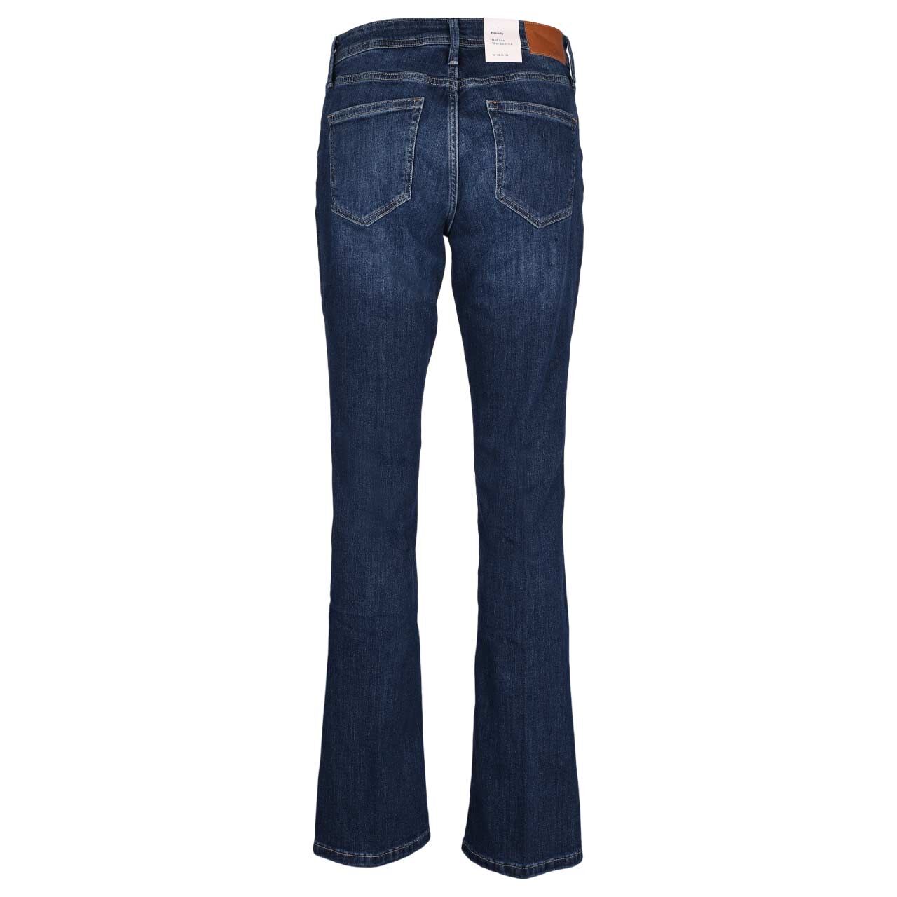 Damenjeans Beverly von s.Oliver in Dunkelblau angewaschen, Rückansicht