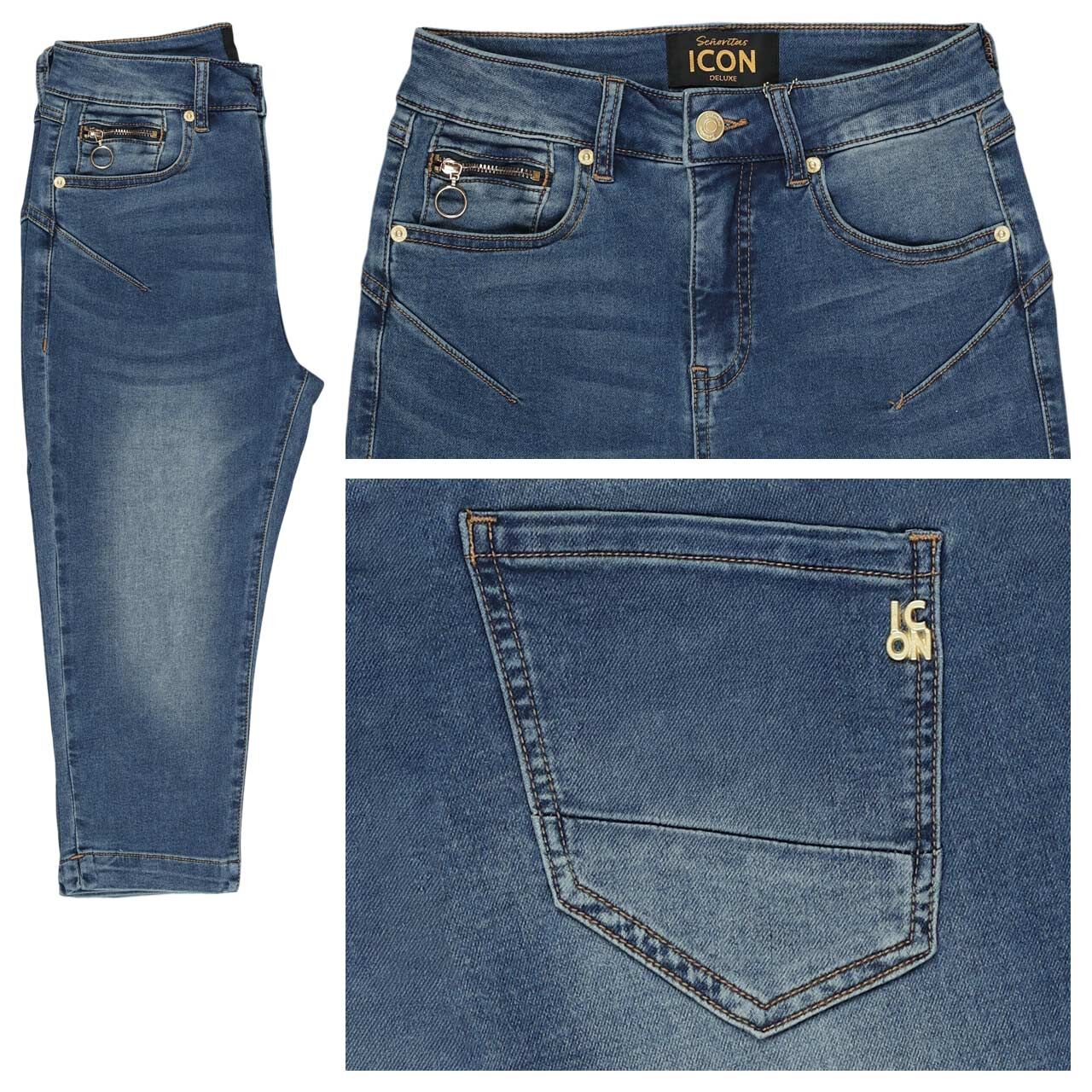 Senoritas ICON California Sunrise Capri Jeans mid blue