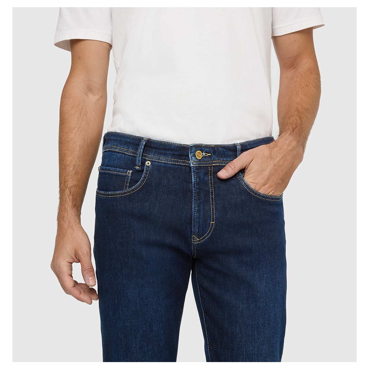 MAC Arne Jeans dark wash cashmere denim