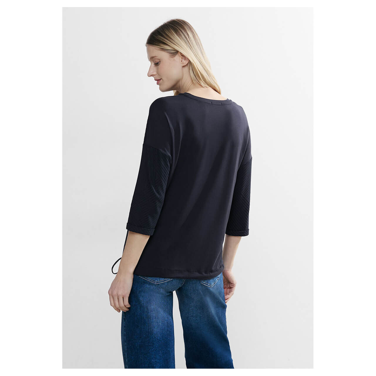 Cecil Damen 3/4 Arm Shirt Structure Mix universal blue