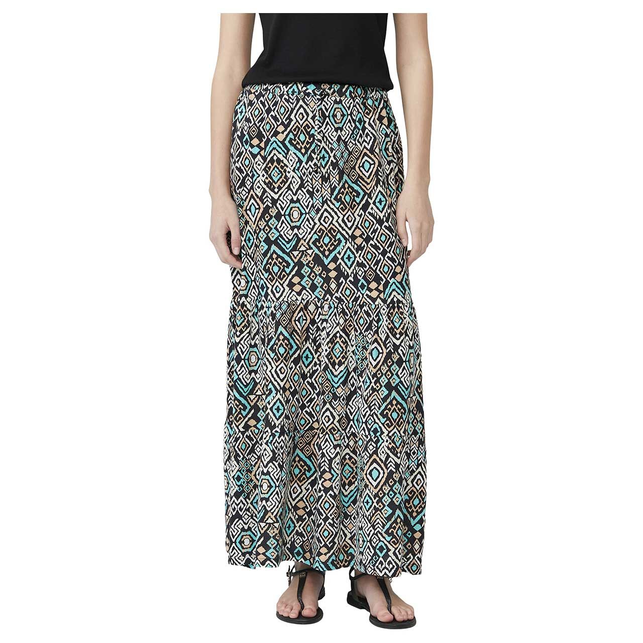 s.Oliver Damen Rock black allover print