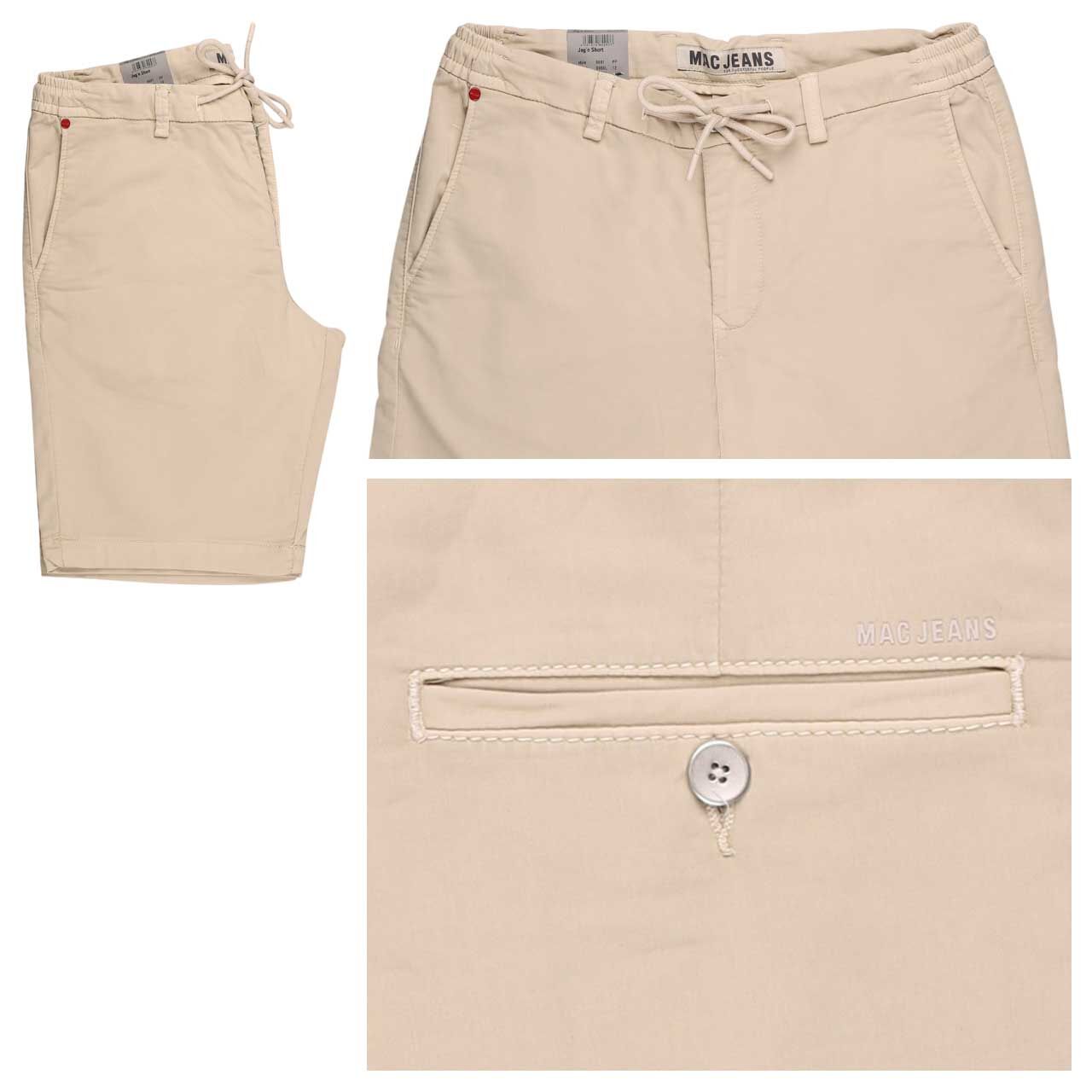 MAC Jogn Short Baumwoll Bermuda smoothly beige