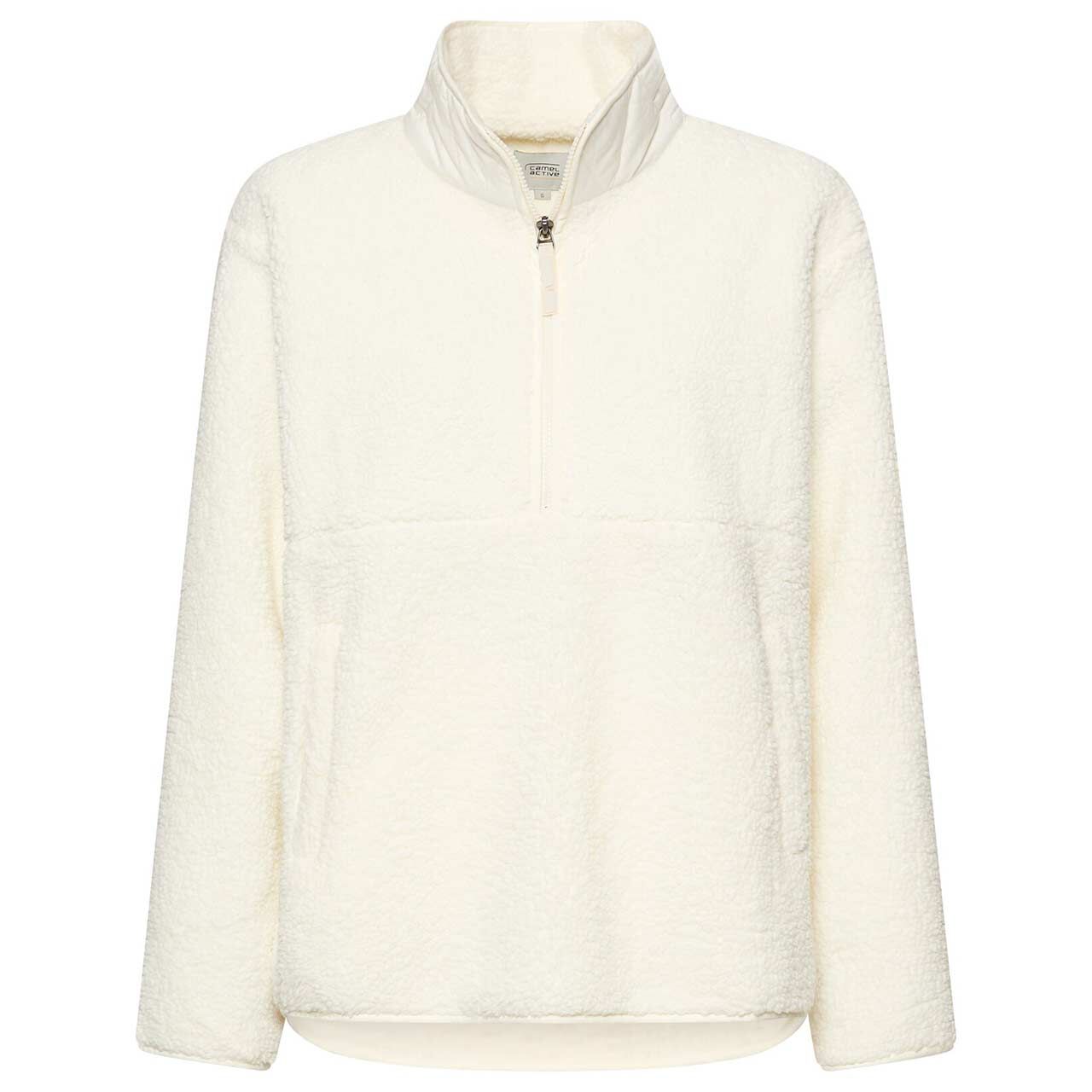 Camel active Damen Teddy Sweatshirt light white
