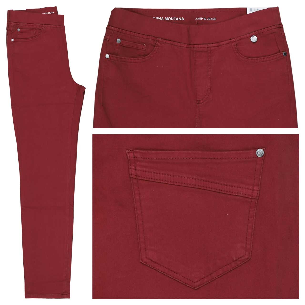 Anna Montana Angelika Röhre Jump in Jeans dark cherry
