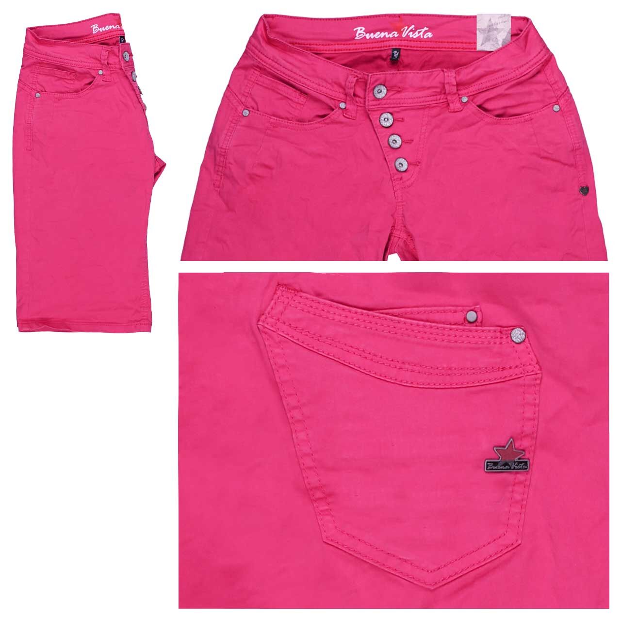 Buena Vista Malibu-Short Stretch Twill Baumwollhose bright pink
