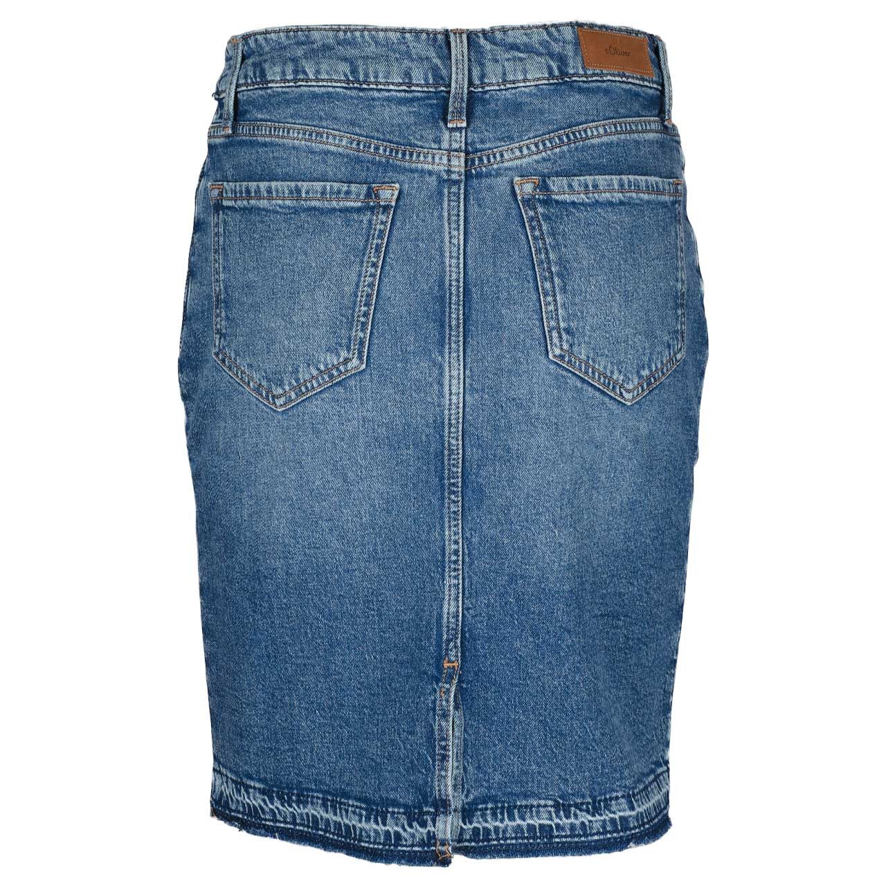 s.Oliver Jeansrock blue denim stretch