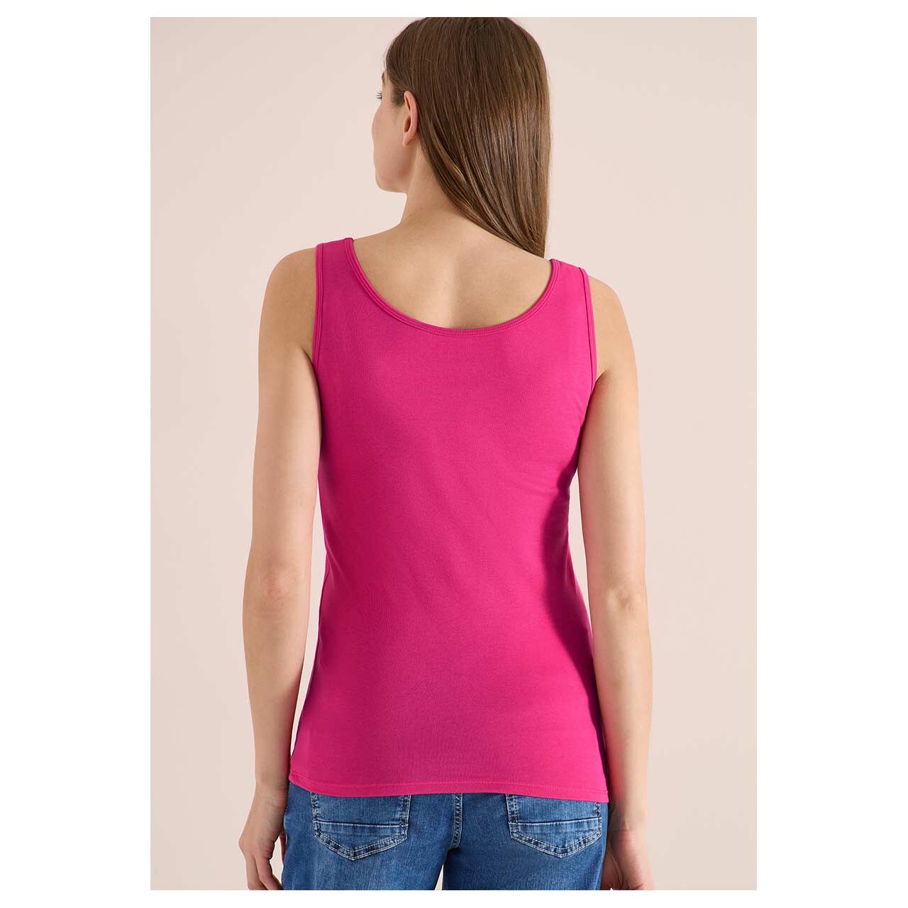 Damen Top Linda von Cecil in Pink, Rückansicht am Model