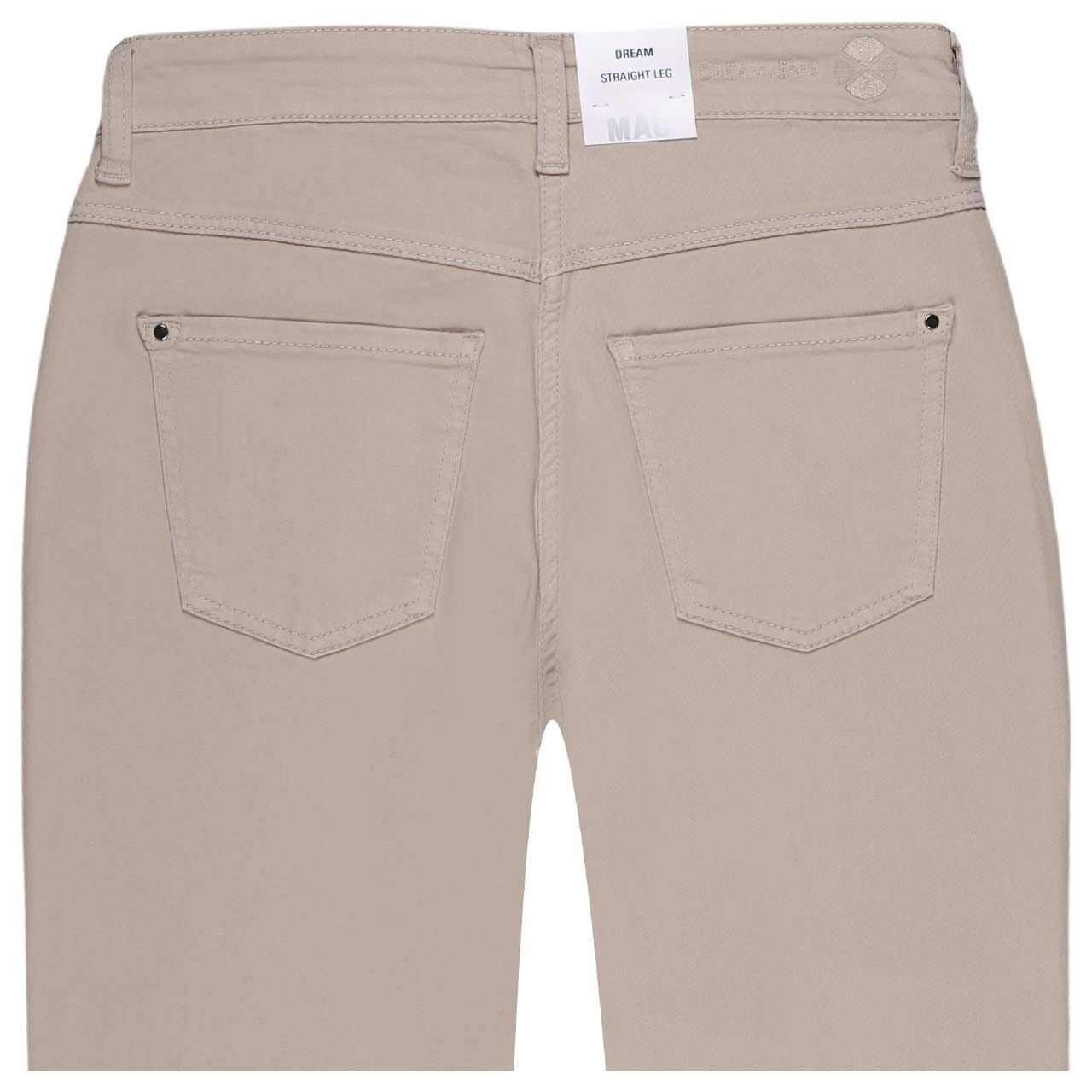 Stretch Damenjeans Dream von MAC in Beige, detaillierte Rückansicht