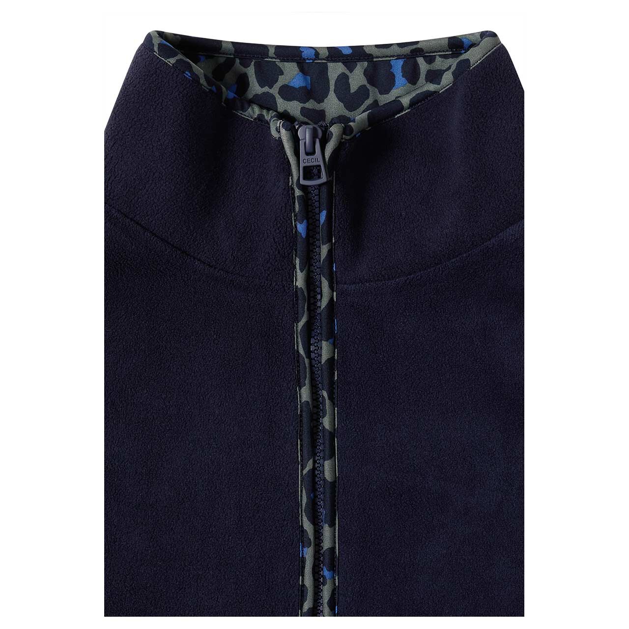 Cecil Damen Sweatshirt Troyer Fleece urban dark blue