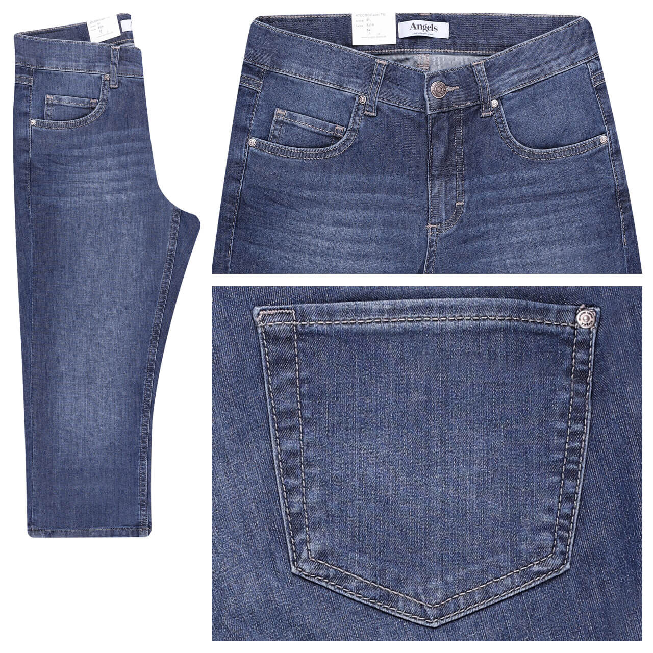 Angels Capri TU 3/4 Jeans stone used buffi