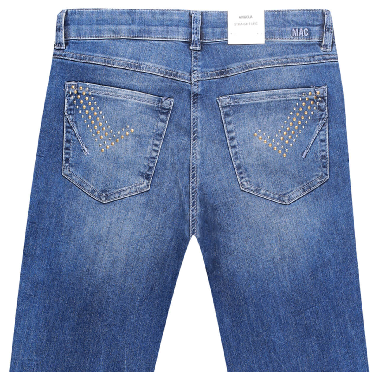 mac-jeans-angela-blau-D515-ansicht-hinten MAC Jeans Angela für Damen in Blau mit Nieten, FarbNr.: D515
