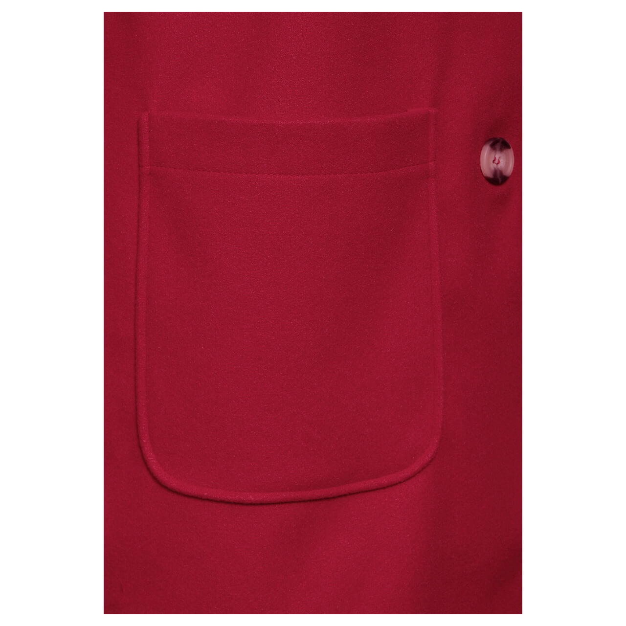Street One Damen Mantel Cosy Revers Coat carpet red