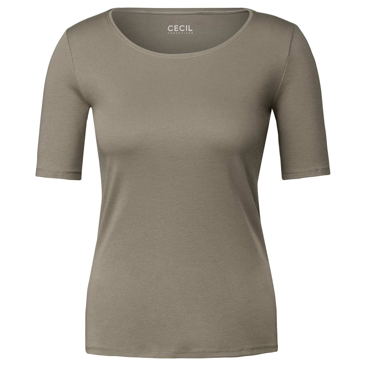 Cecil Damen T-Shirt Lena smokey taupe