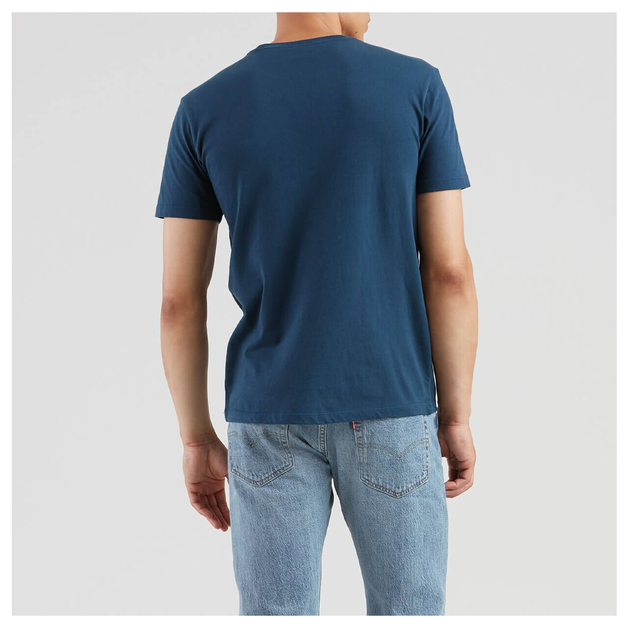 levis-herren-t-shirt-dunkelblau-0017-ansicht-hinten Levi's® T-Shirt für Herren in Dunkelblau, FarbNr.: 0017