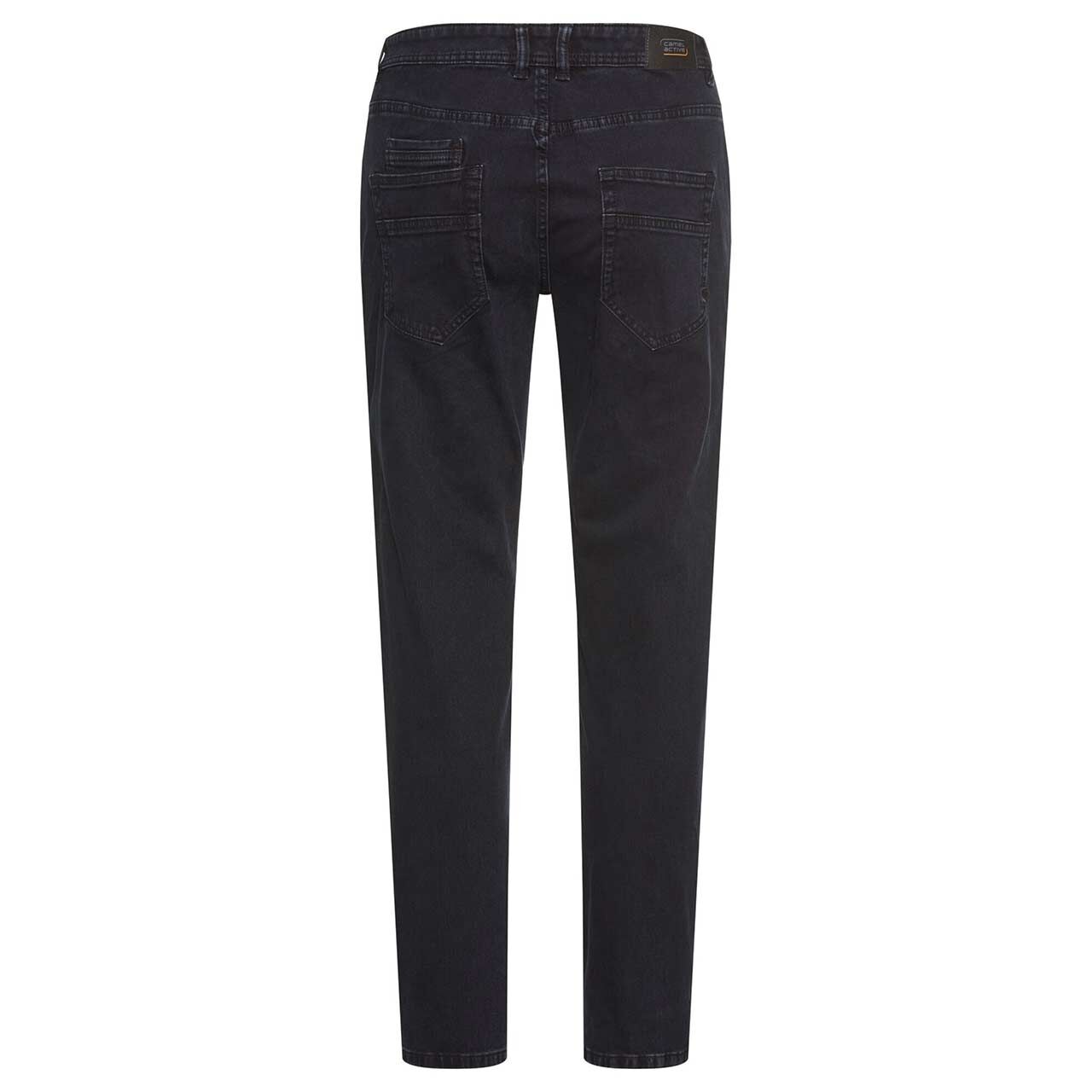 Stretch Herrenjeans Woodstock von Camel active in Dunkelgrau, Rückansicht