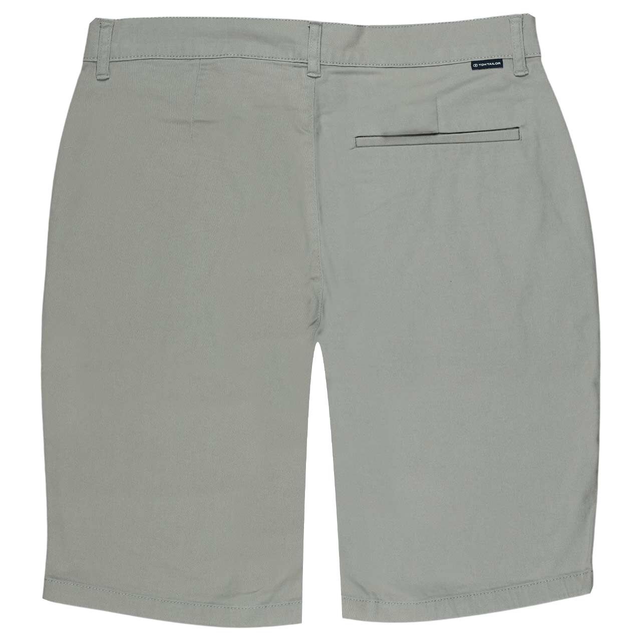 Herren Chino Baumwoll Bermuda von Tom Tailor in Olivgrün, Rückansicht