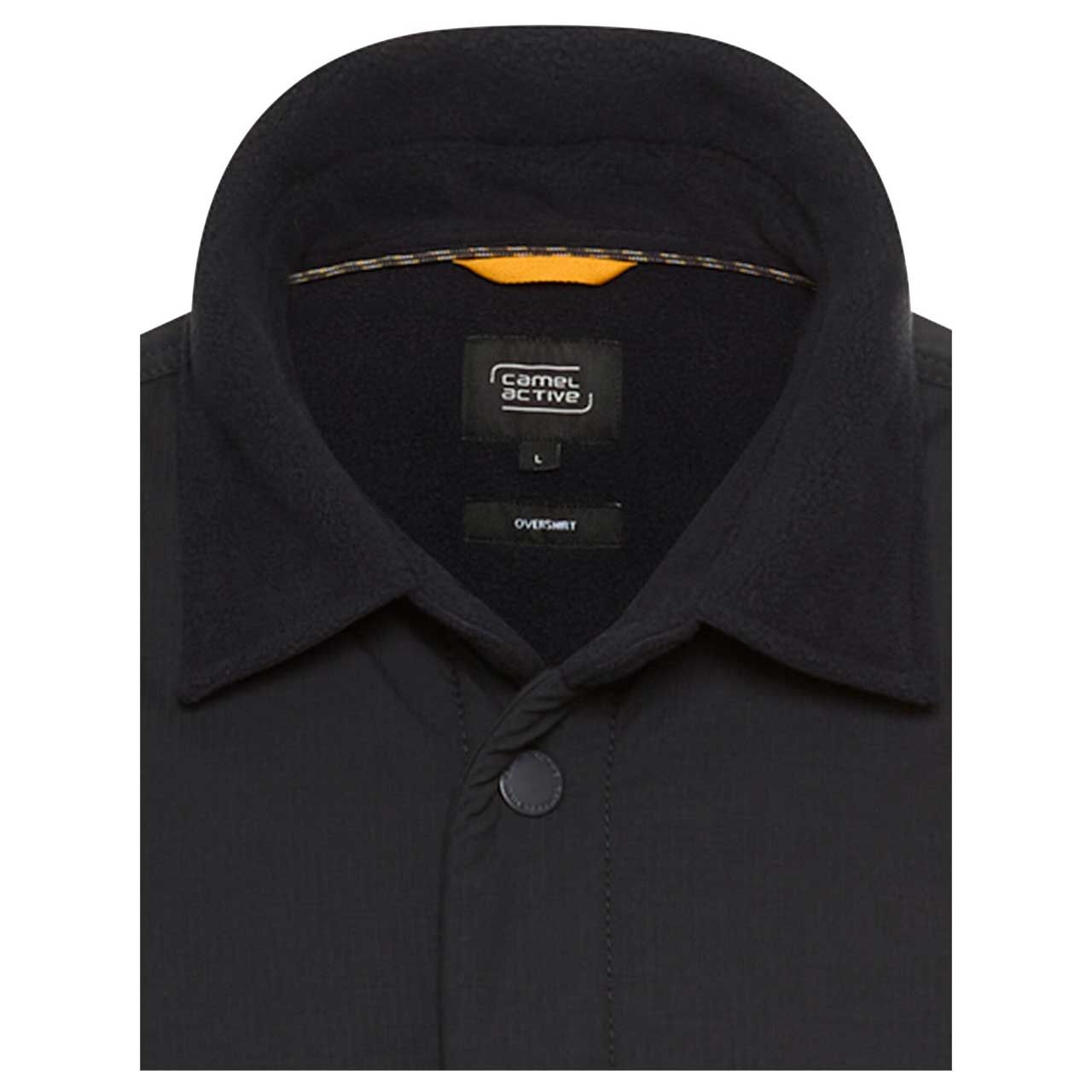 Herren Fleecejacke von Camel active in Dunkelblau, detaillierte Vorderansicht