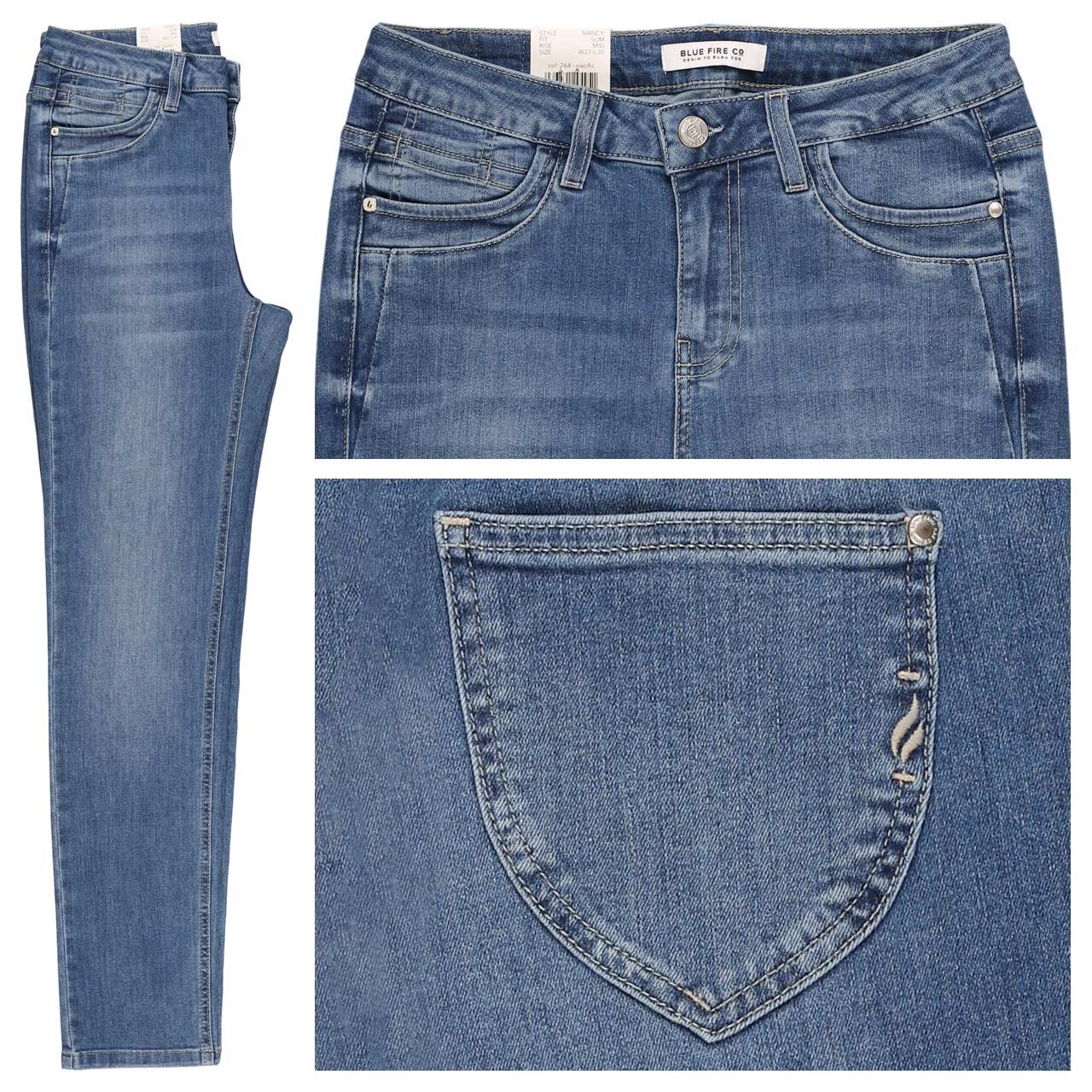 Blue Fire Nancy Jeans mid pacific blue