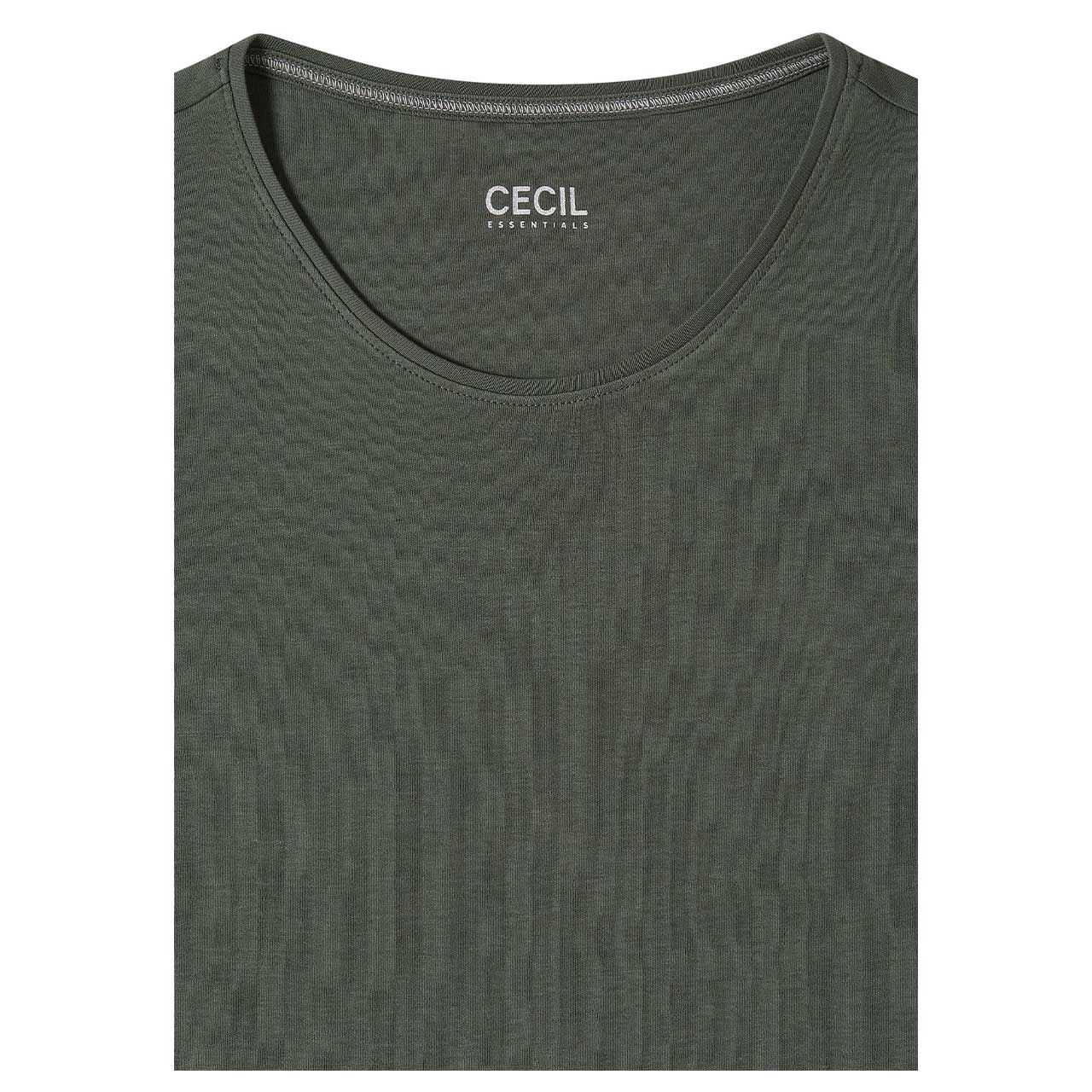 Cecil Damen T-Shirt Lena dried olive green