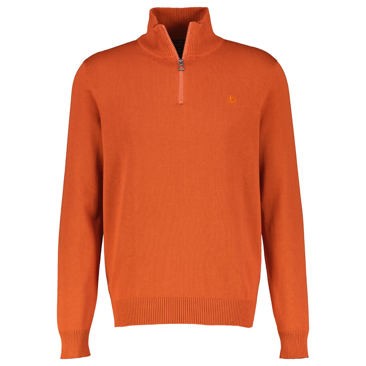 Lerros Herren Pullover Troyer spicy orange