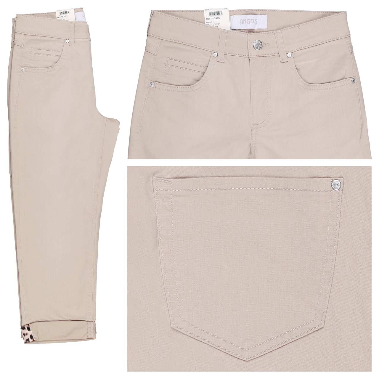 Angels Cici TU Tape 3/4 Jeans light sand used