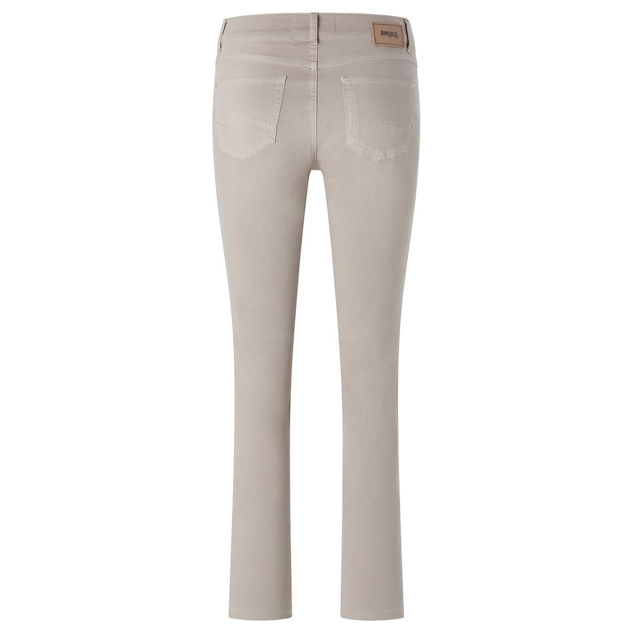 Damenjeans Skinny von Angels in Hellbeige angewaschen, Rückansicht