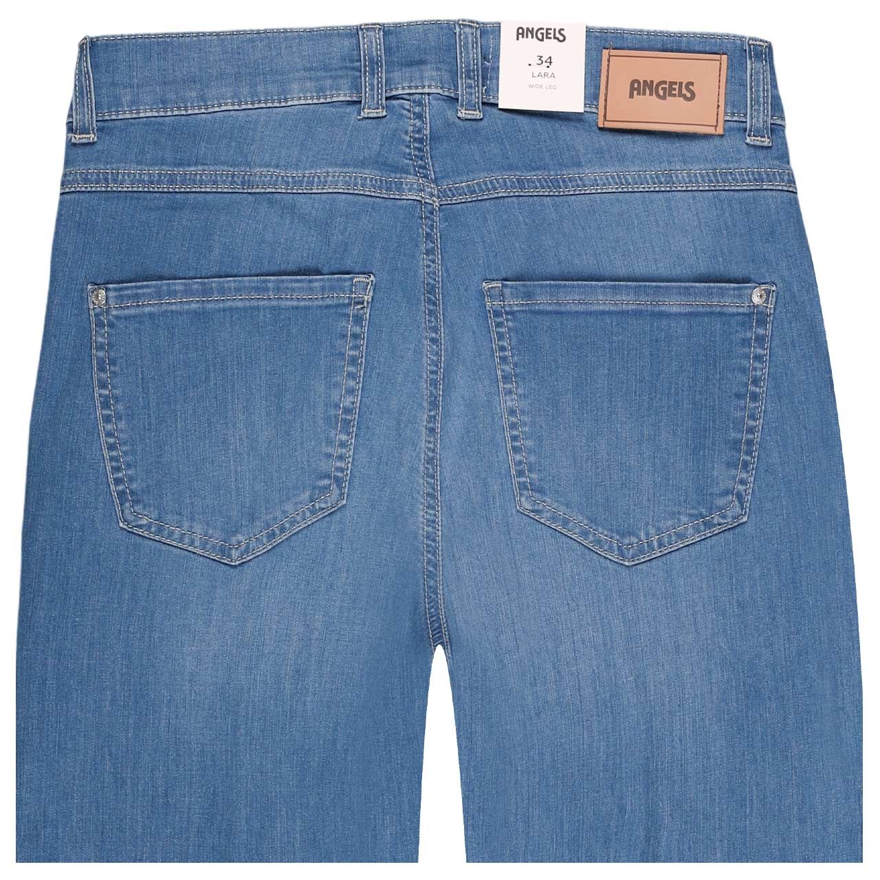 Damenjeans Lara von Angels in Hellblau angewaschen, detaillierte Rückansicht