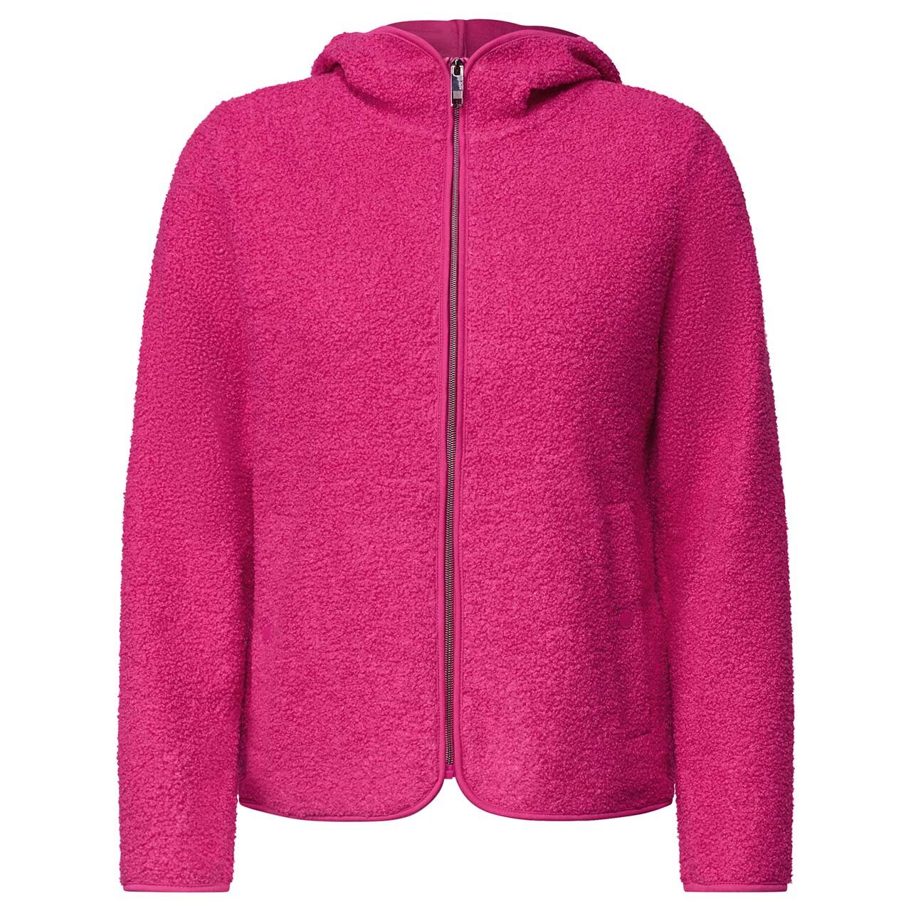Cecil Damen Teddyjacke Solid Jacket pink flash