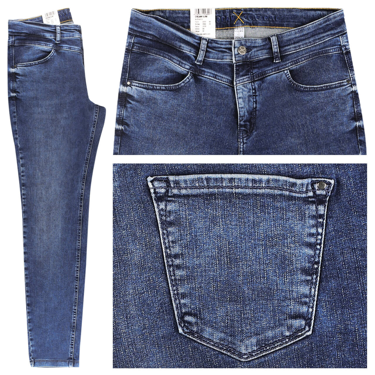 MAC Jeans Dream Slim für Damen in Mittelblau verwaschen, FarbNr.: D530
