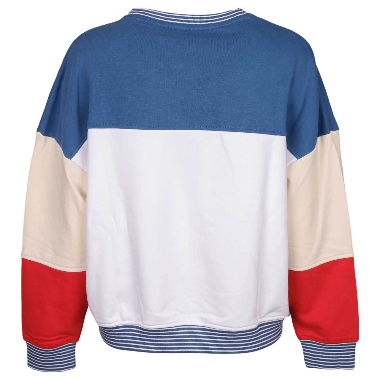s.Oliver Damen Sweatshirt in Weiß mit Print, Rückansicht