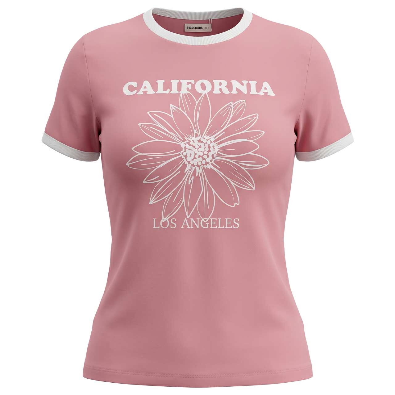24 Colours Damen T-Shirt rosé california